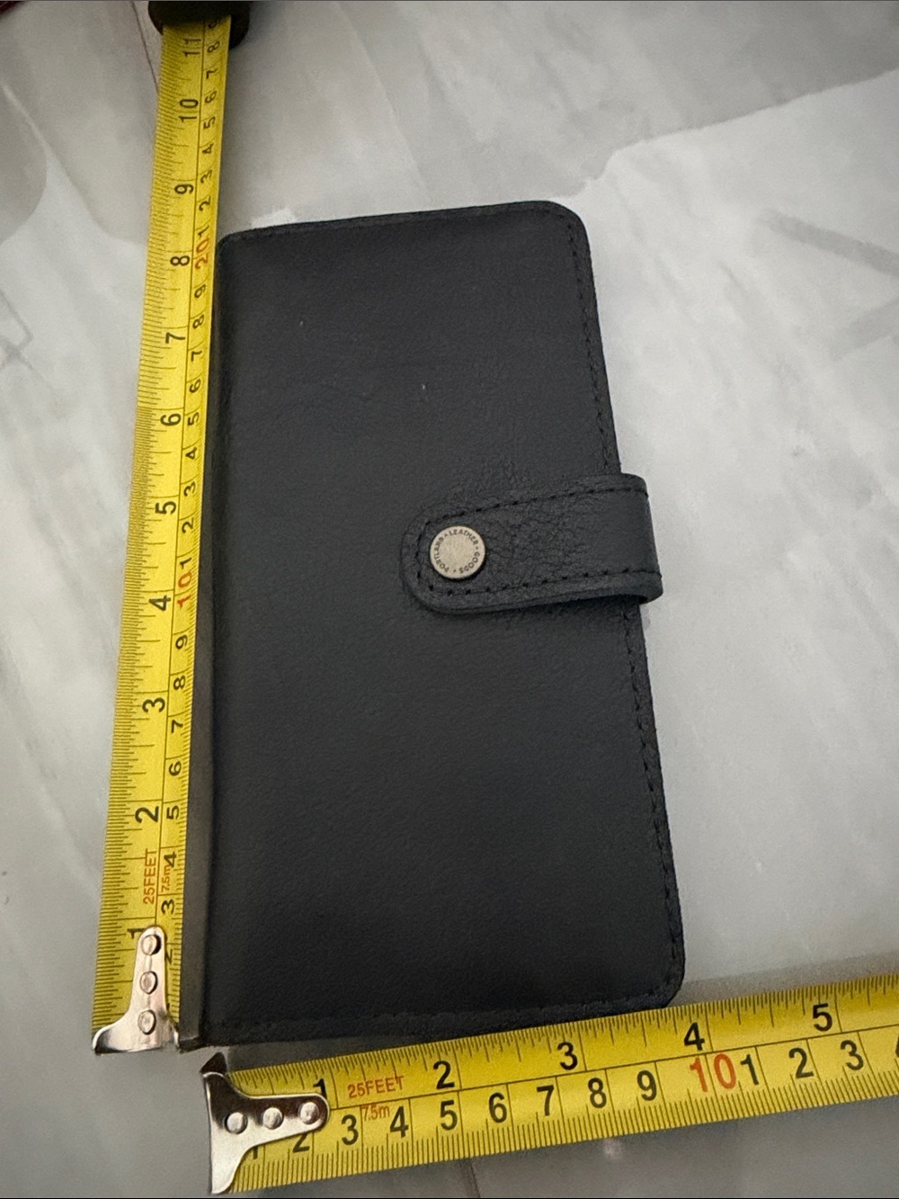 Black Leather Portland Leather Goods Long Waller